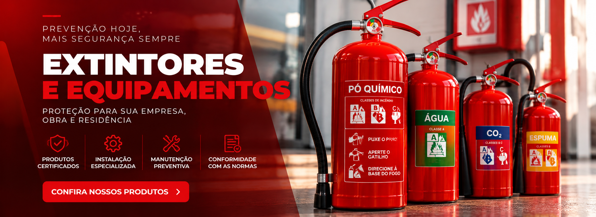 Extintores de incêndio